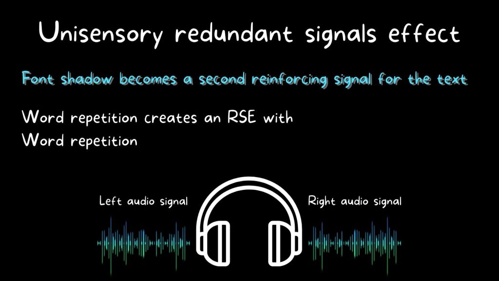 unisensory redundant signals effect